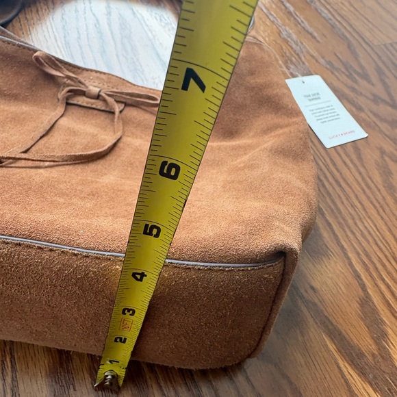 Lucky Brand Classic Brown Suede Shoulder Bag NWT - Picture 9 of 11